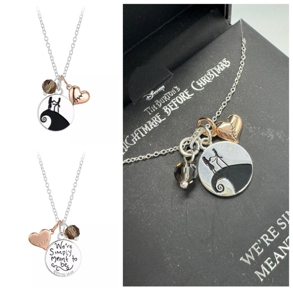 Disney Jewelry - Disney Nightmare Before Christmas Necklace with charms, and gift box, NEW